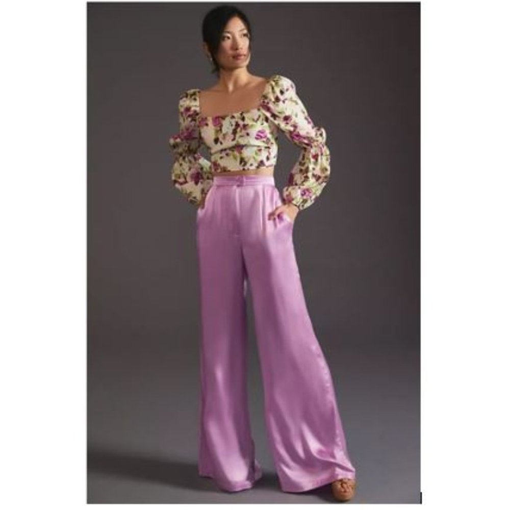 Corey Lynn Calter Petra Trousers in Rose from Anthropologie - Size Large - NWT - Picture 2 of 8